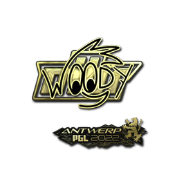 Sticker | WOOD7 (Gold) | Antwerp 2022
