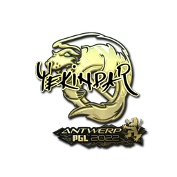Sticker | YEKINDAR (Gold) | Antwerp 2022