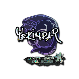 Sticker | YEKINDAR (Glitter) | Antwerp 2022