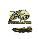 Sticker | xfl0ud (Gold) | Antwerp 2022