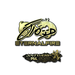 Sticker | xfl0ud (Gold) | Antwerp 2022