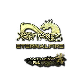 Sticker | XANTARES (Gold) | Antwerp 2022