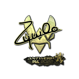 Sticker | ZywOo (Gold) | Antwerp 2022