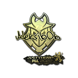 Sticker | Aleksib (Gold) | Antwerp 2022