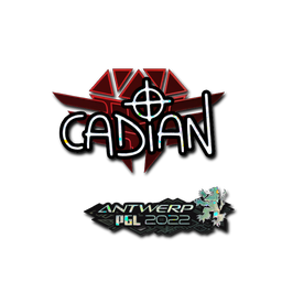 Sticker | cadiaN (Glitter) | Antwerp 2022