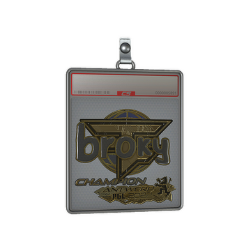 Sticker Slab | broky (Gold, Champion) | Antwerp 2022