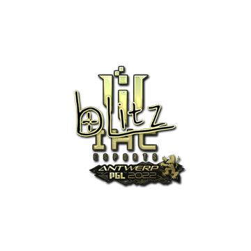 Sticker | bLitz (Gold) | Antwerp 2022