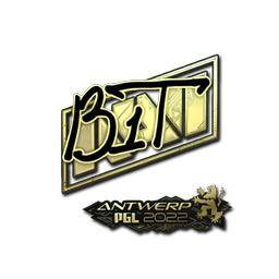 Sticker | b1t (Gold) | Antwerp 2022