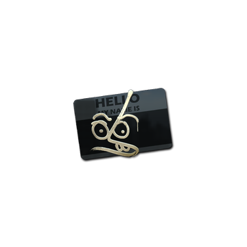 Sticker | Hello MP7 (Gold)