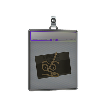 Sticker Slab | Hello MP7 (Gold)