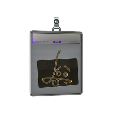 Sticker Slab | Hello SG 553 (Gold)