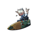 Sticker | Fire Serpent Surf K (Foil)