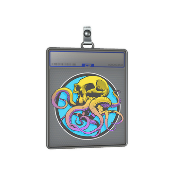 Sticker Slab | Sunset Ocean Tentaskull