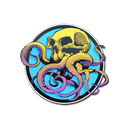 Sticker | Sunset Ocean Tentaskull