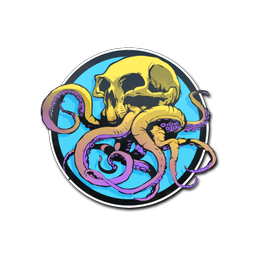 Sticker | Sunset Ocean Tentaskull