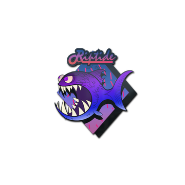 Sticker | Purple Jaggyfish