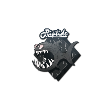 Sticker | Black Jaggyfish