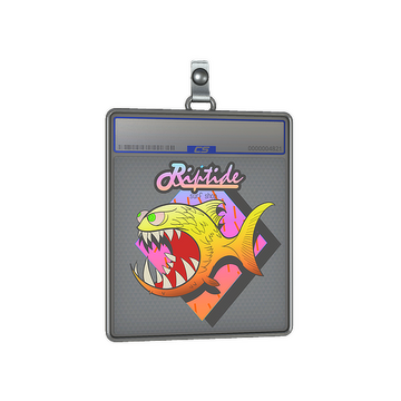 Sticker Slab | Yellow Jaggyfish