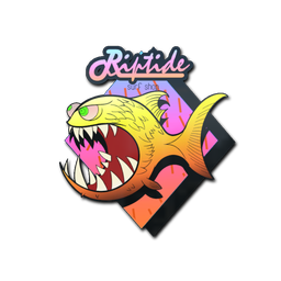 Sticker | Yellow Jaggyfish
