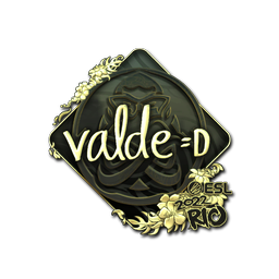 Sticker | v4lde (Gold) | Rio 2022