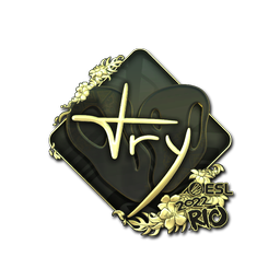 Sticker | TRY (Gold) | Rio 2022