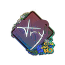 Sticker | TRY (Glitter) | Rio 2022