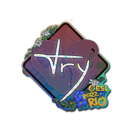 Sticker | TRY (Glitter) | Rio 2022