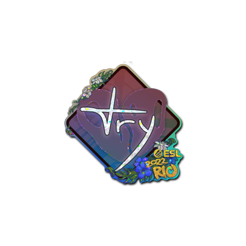 Sticker | TRY (Glitter) | Rio 2022