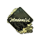 Sticker | w0nderful (Gold) | Rio 2022