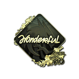 Sticker | w0nderful (Gold) | Rio 2022