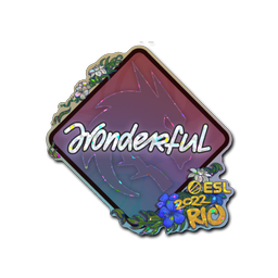 Sticker | w0nderful (Glitter) | Rio 2022