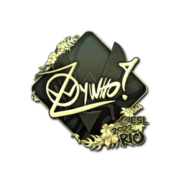 Sticker | ZywOo (Gold) | Rio 2022