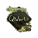 Sticker | qikert (Gold, Champion) | Rio 2022