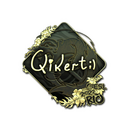 Sticker | qikert (Gold) | Rio 2022