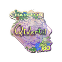 Sticker | qikert (Holo, Champion) | Rio 2022