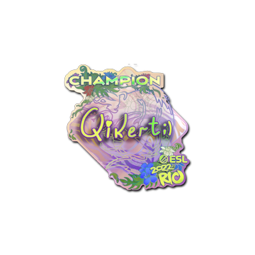 Sticker | qikert (Holo, Champion) | Rio 2022