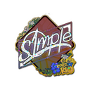 Sticker | s1mple (Glitter) | Rio 2022