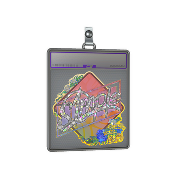 Sticker Slab | s1mple (Glitter) | Rio 2022