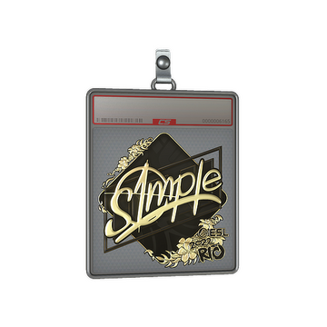 Sticker Slab | s1mple (Gold) | Rio 2022