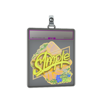 Sticker Slab | s1mple (Holo) | Rio 2022