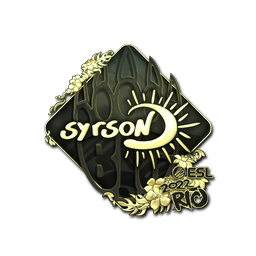 Sticker | syrsoN (Gold) | Rio 2022