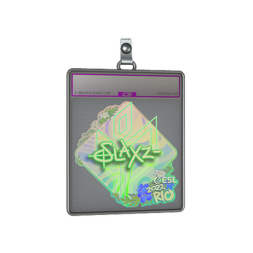 Sticker Slab | slaxz- (Holo) | Rio 2022