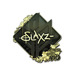 Sticker | slaxz- (Gold) | Rio 2022