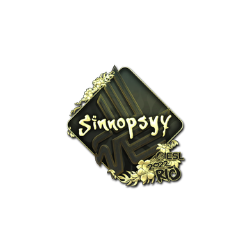 Sticker | sinnopsyy (Gold) | Rio 2022