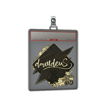 Sticker Slab | dav1deuS (Gold) | Rio 2022