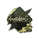 Sticker | dav1deuS (Gold) | Rio 2022