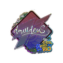 Sticker | dav1deuS (Glitter) | Rio 2022
