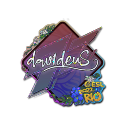 Sticker | dav1deuS (Glitter) | Rio 2022