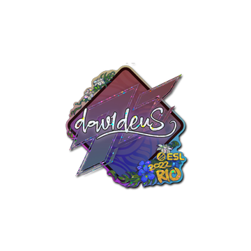 Sticker | dav1deuS (Glitter) | Rio 2022