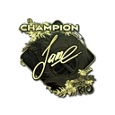 Sticker | Jame (Gold, Champion) | Rio 2022